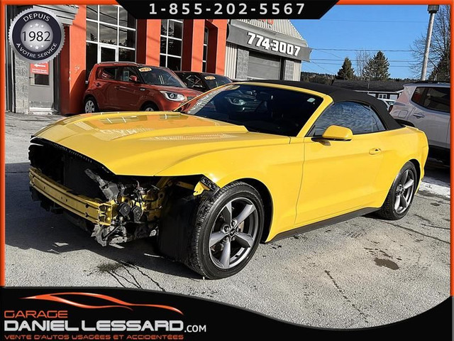 Ford Mustang V6 CONVERTIBLE, PAS VGA!!!, CLEAN TITLE 2017 in Cars & Trucks in St-Georges-de-Beauce - Image 4