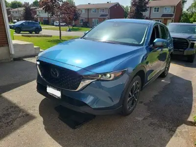 Check out this certified 2023 Mazda CX-5 GS AWD | Sunroof | Adaptive Cruise | Heated Wheel + Seats |...
