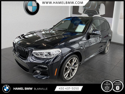 BMW X3 M40i 2020 carbon black sur cognac, premium enhanced