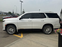The 2022 Cadillac Escalade stands tall with commanding style and capability, finished in Crystal Whi... (image 4)