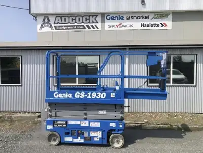 USED 2015 GENIE GS-1930 SCISSOR LIFT IN STOCK IN EDMONTON, WE SHIP ANYWHERE IN NORTH AMERICA! Financ...
