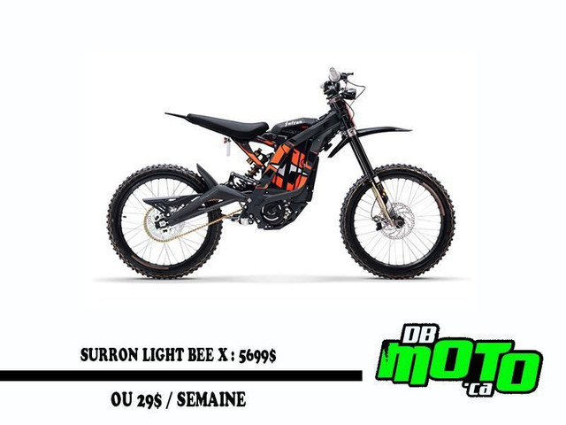 2023 Surron LIGHT BEE X 40 AMPERE ** aucun frais cache ** in Dirt Bikes & Motocross in Lanaudière