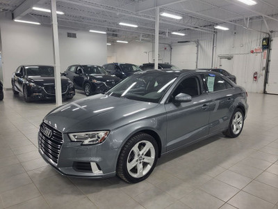  2018 Audi A3 KOMFORT AWD-BAS KM +CUIR +CARPLAY!!!