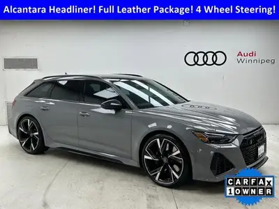 Dealer Certified Pre-Owned. This Audi RS 6 Avant delivers a Twin Turbo Gas/Electric V-8 4.0 L/244 en...