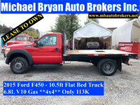 2015 FORD F450 - 10.5FT FLAT BED TRUCK *4X4* NEW BLOW-OUT PRICE