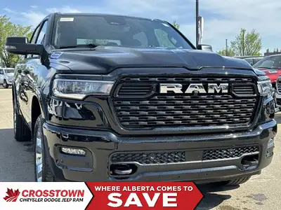 This 2025 RAM 1500 BIGHORN/LONESTAR CREW 4X4 has the following options Deluxe Cloth Bucket Seat, Rem...