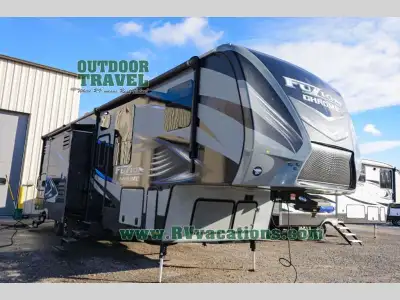 Enjoy each adventure when you are traveling in this Fuzion 345 toy hauler fifth wheel by Keystone RV...