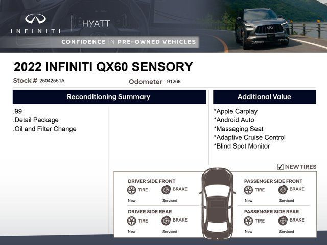 2022 INFINITI QX60 SENSORY - Apple CarPlay | HeadUp Display in Cars & Trucks in Calgary - Image 2