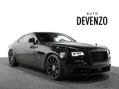 Beautiful 2020 Rolls-Royce Wraith Black Badge W12 6.6L, Black Metallic on Red Interior, Carbon Fiber...