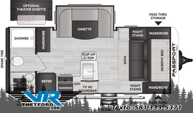 2024 KEYSTONE Passport SL 189RB in Travel Trailers & Campers in Thetford Mines