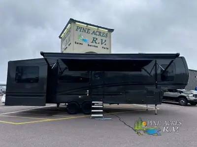 Keystone Cougar fifth wheel 320RDS highlights: Triple Slide Outs Full Paint ! 2 A/Cs - Solar Panel S...