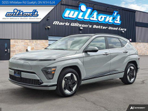2024 Hyundai Kona Electric Ultimate| Nav | Leather | Sunroof | Heated Steering + Seats | Adaptive Cruise | CarPlay | and More !