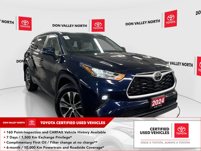 2024 Toyota Highlander XLE CERTIFIED | ACCIDENT FREE | CARPLAY in Cars & Trucks in City of Toronto