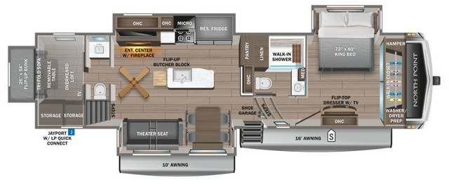 2023 JAYCO NORTH POINT 373BHOK in Travel Trailers & Campers in Hamilton - Image 3