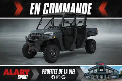 Ce CÔTE-À-CÔTE POLARIS RANGER CREW XP 1000 PREMIUM 2025 est disponible DÈS MAINTENANT! Contactez-nou...