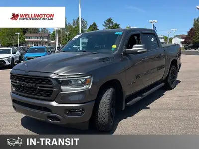 Recent Arrival! Granite Crystal Metallic Clearcoat 2022 Ram 1500 Sport 4WD 8-Speed Automatic HEMI 5....
