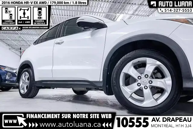 2016 HONDA HR-V EX AWD/TOIT/CAMERA ANGLE MORT/PUSH START/MAGS in Cars & Trucks in City of Montréal - Image 6