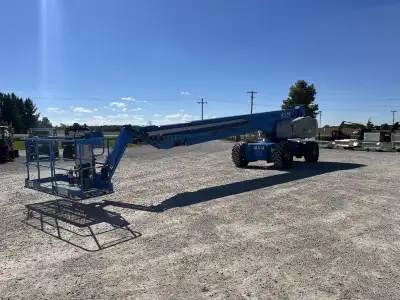 2011 Genie S-125 straight boom with jib. This boom lift has a platform height of 125 feet giving 131...