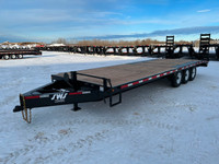 2024 SWS 26' DOW Trailer w/ D & Stand Up Ramps (3) 7K Axles