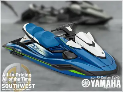 2024 Yamaha FX Cruiser SVHO W/Audio + $500 Watersports Pkg Included & FREE Safety & Mooring Pkg!! •...