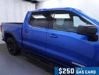 This beautiful new Dynamic Blue Metallic on Jet Black 2024 GMC Sierra 1500 Elevation Crew Cab 4WD co... (image 1)