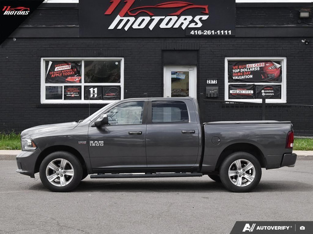 2017 Ram 1500 4X4 Crew Cab 140.5" Sport | LEATHER | NO ACCIDENTS in Cars & Trucks in City of Toronto - Image 3
