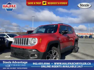 2015 Jeep Renegade Limited - LOW KM, 4WD, HEATED LEATHER SEATS A