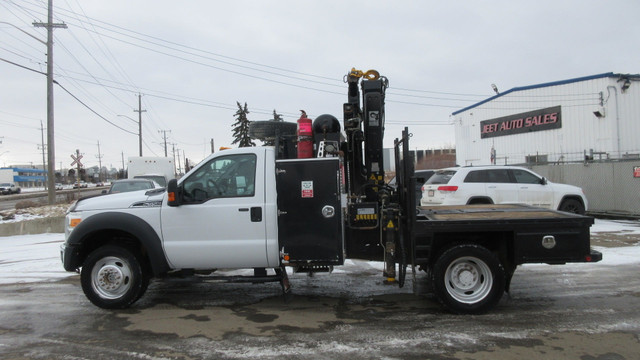 2014 Ford F-550 XLT REG CAB HIAB 077 BOOM & VMAC COMPRESSOR in Cars & Trucks in Edmonton