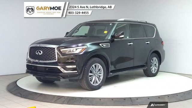 2023 INFINITI QX80 LUXE 8-Passenger 8 Passenger, Heated/Ventilat in Cars & Trucks in Lethbridge
