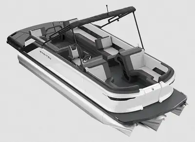 The Cruise 22 MAX Switchback features a portside switchback lounger with a navigator helm. With max...