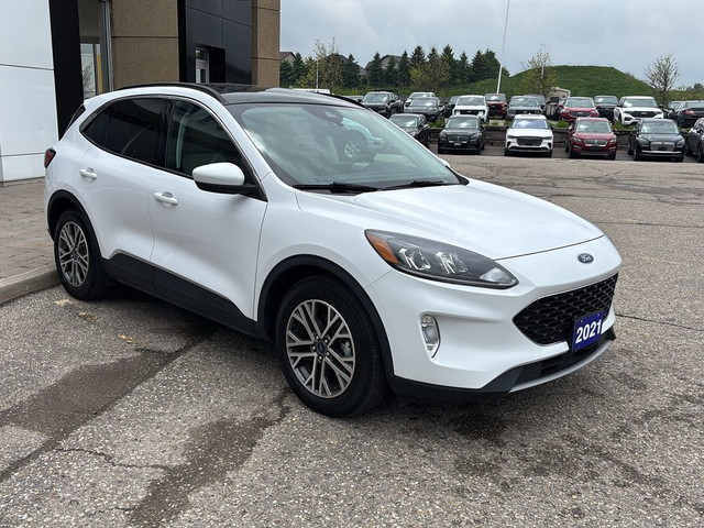 2021 Ford Escape SEL Hybrid LOADED, LOCAL TRADE, LEATHER, MOONRO in Cars & Trucks in Stratford - Image 3