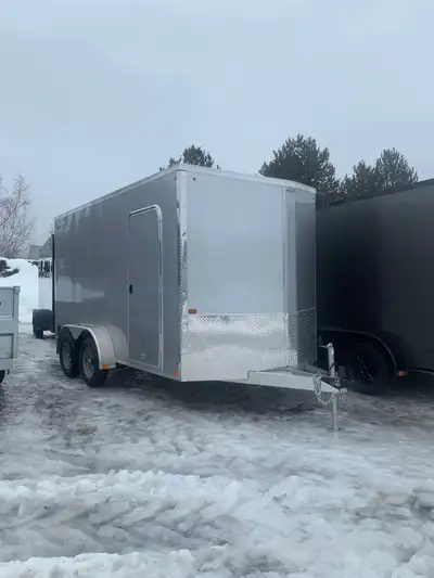 sell cargo trailer enclosed trailer remorque trailer fermé no- galvanize + also some utility galvani...