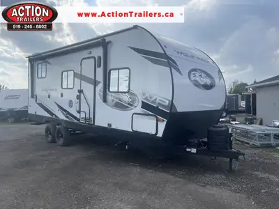 WOLFPACK 22-17 TOY HAULER BUNKHOUSE WITH RAMP PATIO DECK! SLEEPS 4! The Wolf Pack 22-17 is the ultim...