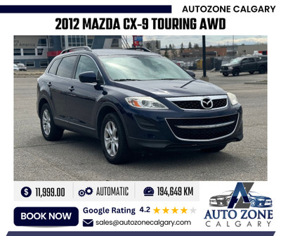 2012 Mazda CX-9 Touring AWD | $129.00/bi-weekly