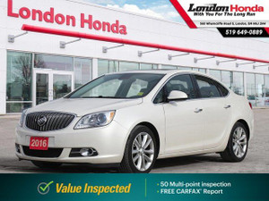 2016 Buick Verano Premium Group | Value Inspected Vehicle | Leather | Bluetooth |