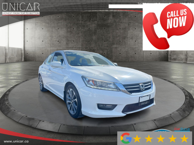2014 Honda Accord Sedan Touring Navi Leather Sunroof Heated Seat in Cars & Trucks in Markham / York Region