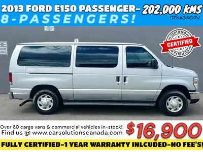 2013 FORD E150 *** 8-PASSENGERS VAN*** FULLY CERTIFIED*** 8-PASS