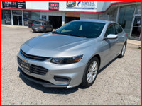 2018 CHEVROLET MALIBU CARPROOF VERIFIED! 160,191 KM AUTOMATIC TRANSMISSION GREY EXTERIOR ON BLACK CL... (image 1)