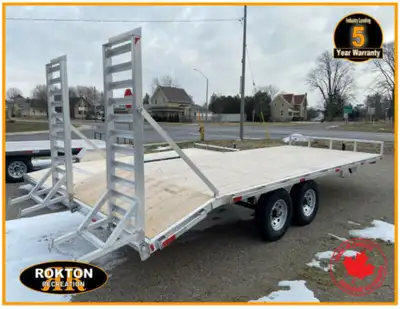 For sale is a Tow Tek Trailers 102" x 20, Heavy-duty tube frame, All Aluminum Deck Over float traile...