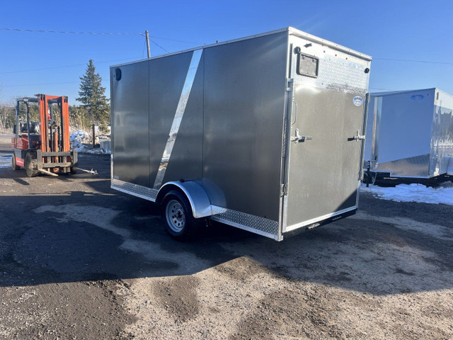 6x12 6.6 INT Height Single Axle Enclosed Trailer in Cargo & Utility Trailers in Hamilton - Image 3