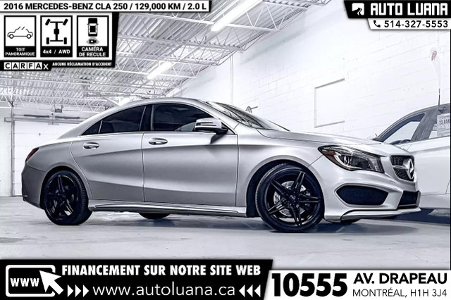 2016 MERCEDES-BENZ CLA-Class CLA250 4 MATIC/TOIT/NAVI/CAMERA in Cars & Trucks in City of Montréal
