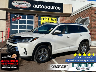 2017 Toyota Highlander Limited - Navigation - Sunroof - $269 B/W