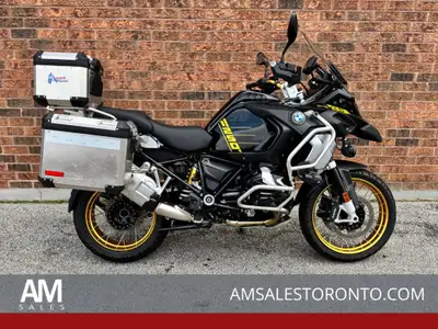 WOW! 40th ANNIVERSARY EDITION BMW R1250 GS Adventure, BMW aluminum side panniers and top case, BMW N...