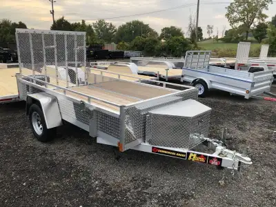 Miska 5'x8' Silver Bullet Utility Trailer Made in Canada 5'x8' Aluminum Utility Trailers - Ready to...