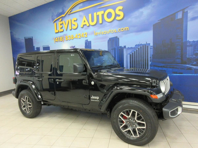 JEEP WRANGLER 2024 UNLIMITED SAHARA CUIR NOIR / GPS / TOUT EQUIP dans Autos et camions  à Lévis - Image 2