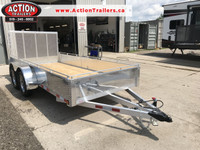 6' x 14' ALUMINUM UTILITY TRAILER WITH SOLID SIDES AND TOP TIE D