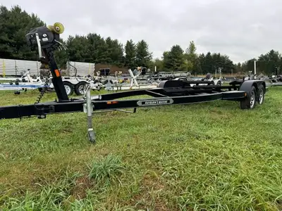 tandem axle boat trailer 2 3500lb axles aluminum wheels led lights