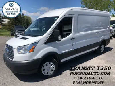 108555KM 2x4 3.7L, Air climatisé, Groupe électrique, 2017 FORD TRANSIT T250 30995$, Financement disp...