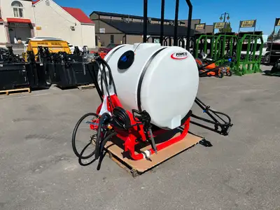 The Fimco 200-gallon 3-point hitch sprayer with a 1225FX4 boom kit, spray wand, and pump is designed...