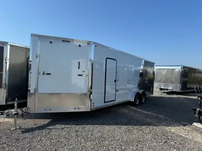 New 2025 7.5x27 LEGEND SNOWMOBILE ENCLOSED TRAILER -One in stock, Stock# 2813 -7X22 + 5' V-Nose -Fro...